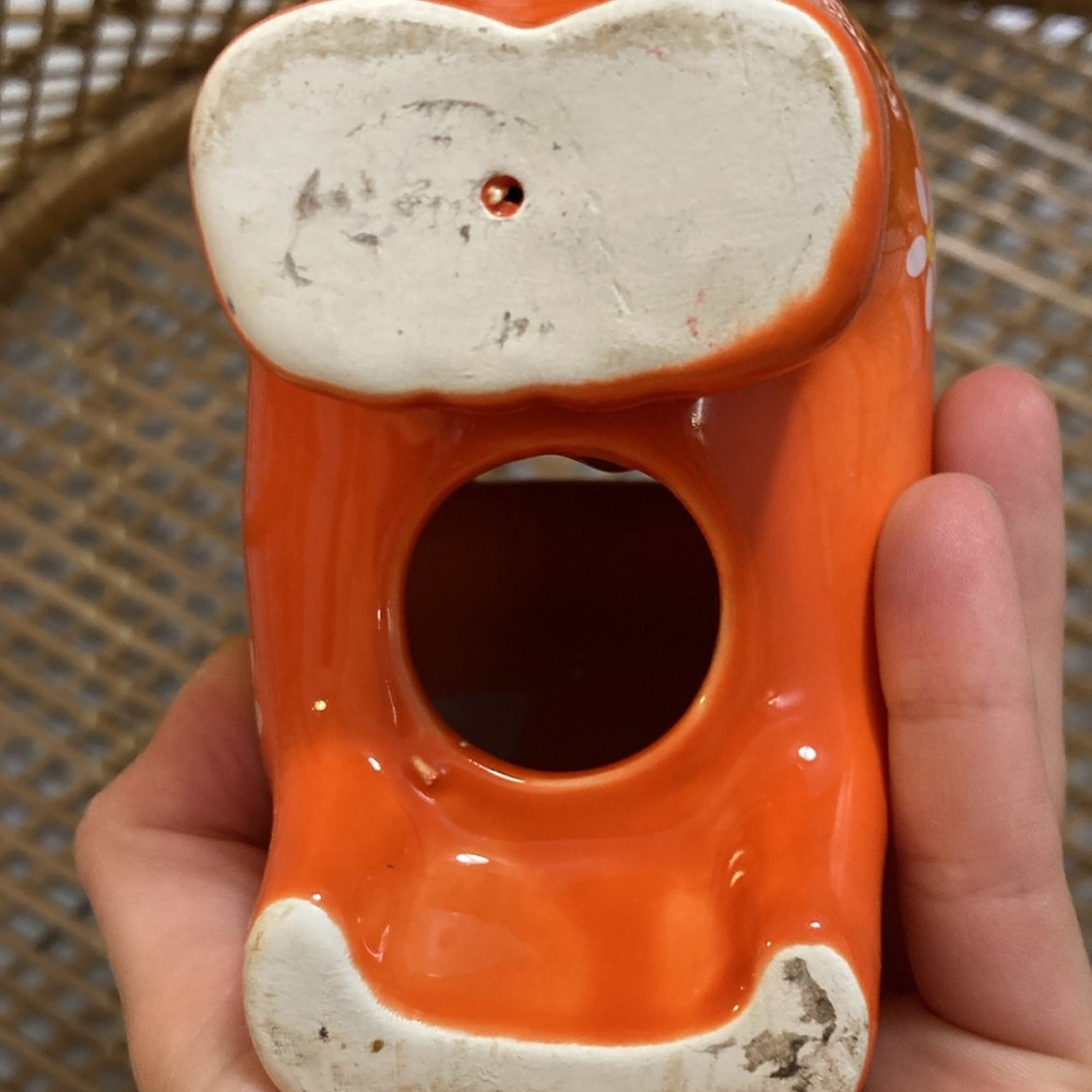 🦋3 For $30🦋Orange Cat Ceramic Coin Bank